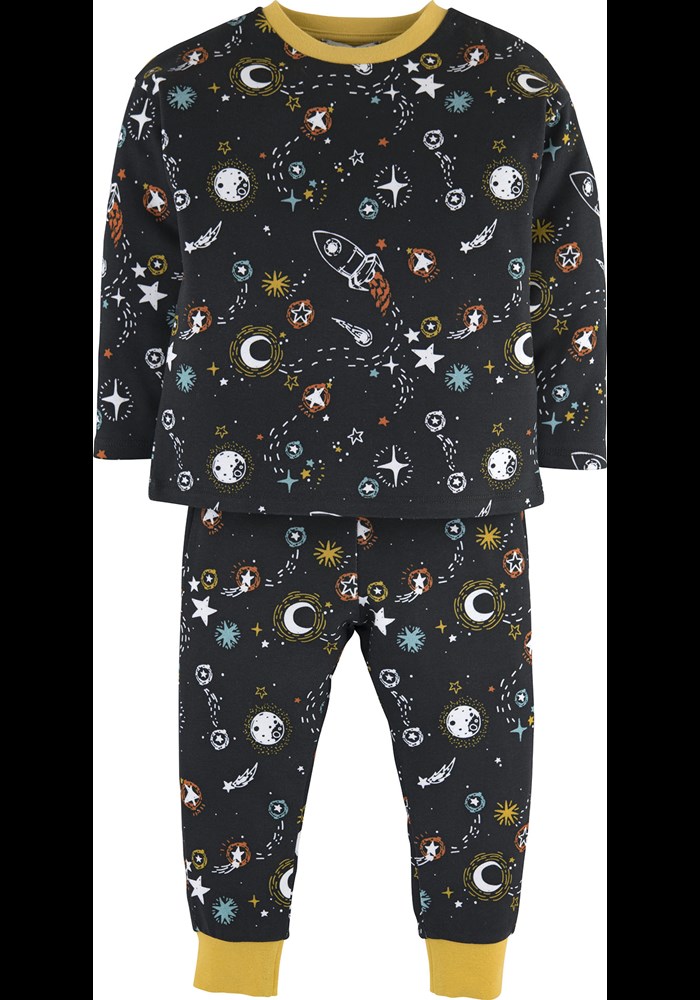 Uzay Baskili Pijama Takim 15893