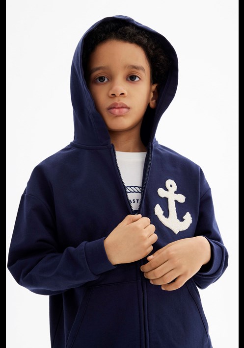 Nakisli Kapüsonlu Sweatshirt 17480 1